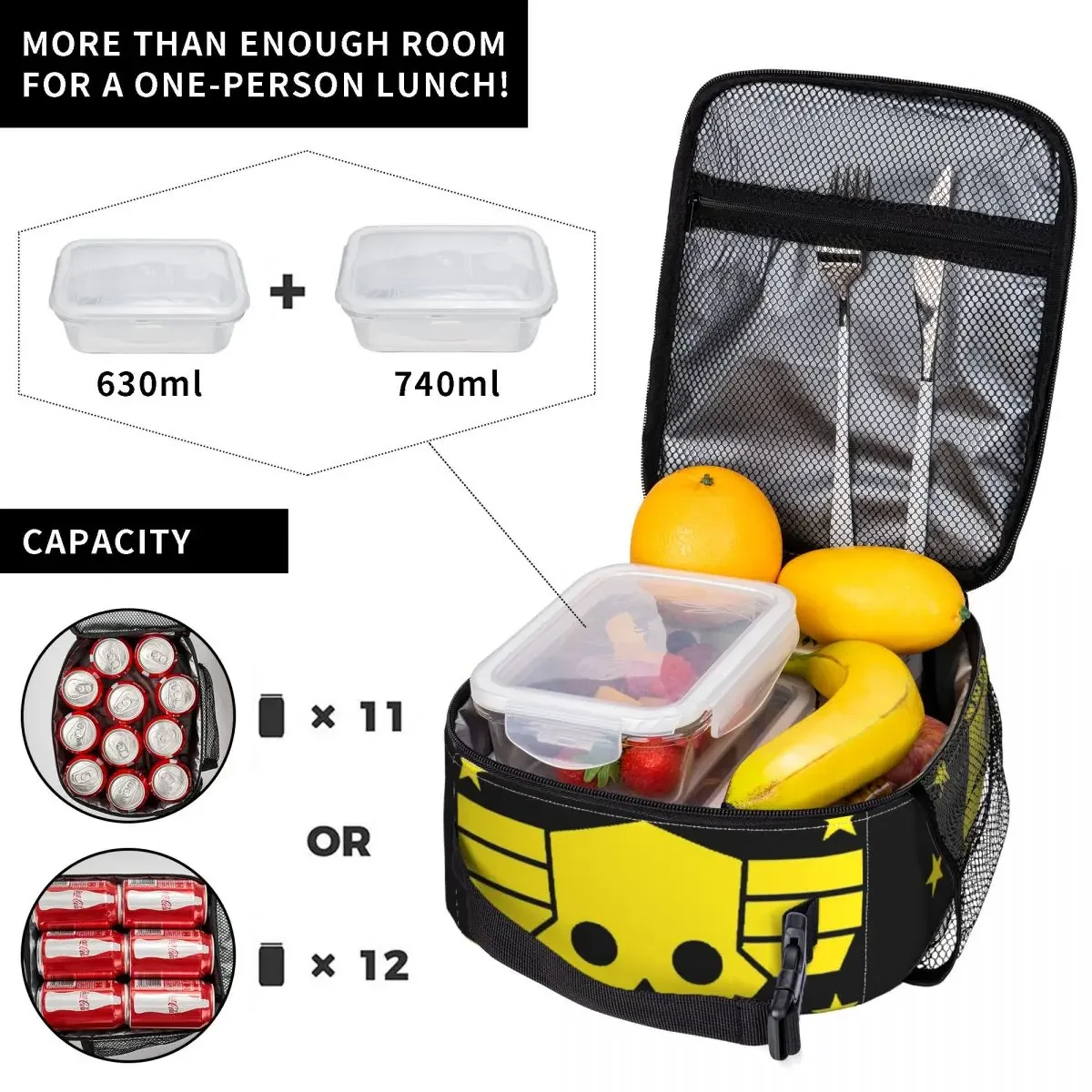 Insulated Lunch Bag Helldivers - огляд і ціна Food Storage With Compartments