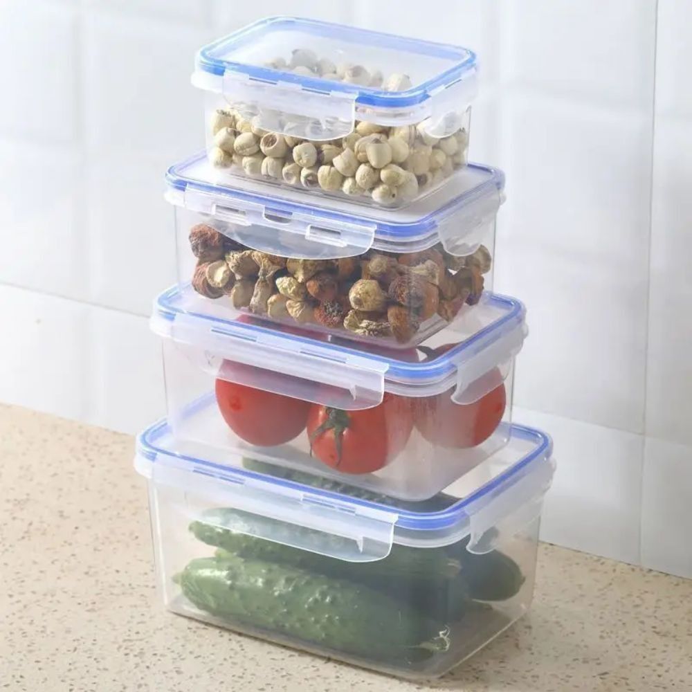 1/4PCS Safe Plastic Refrigerat - огляд і ціна Food Storage Microwave Safe