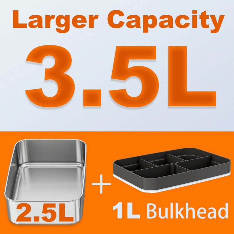 Dual‑Use Electric Heated Lunch - огляд і ціна Food Storage Box Stainless Steel