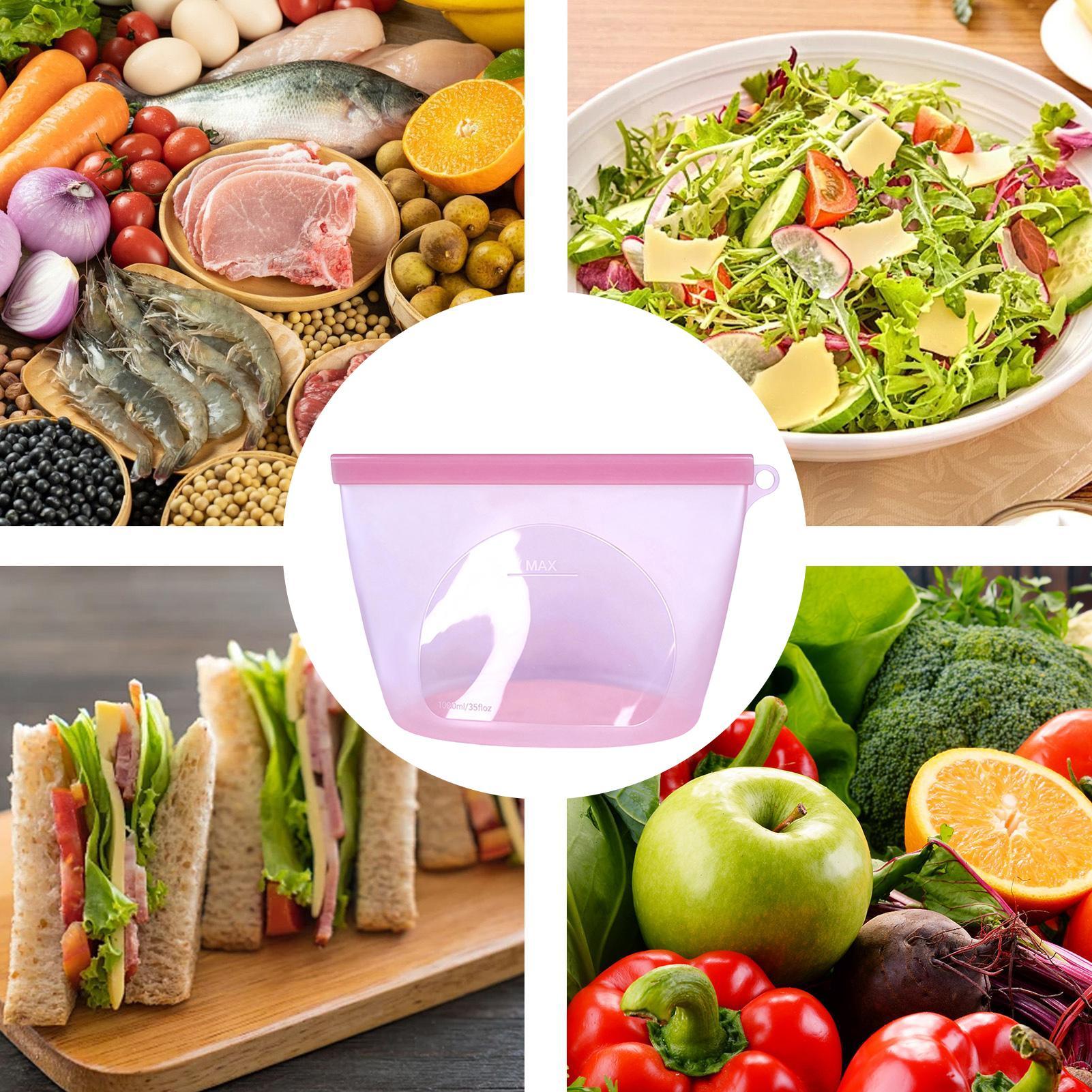 Silicone Food Storage Bags 100 - огляд і ціна Food Storage Ziploc