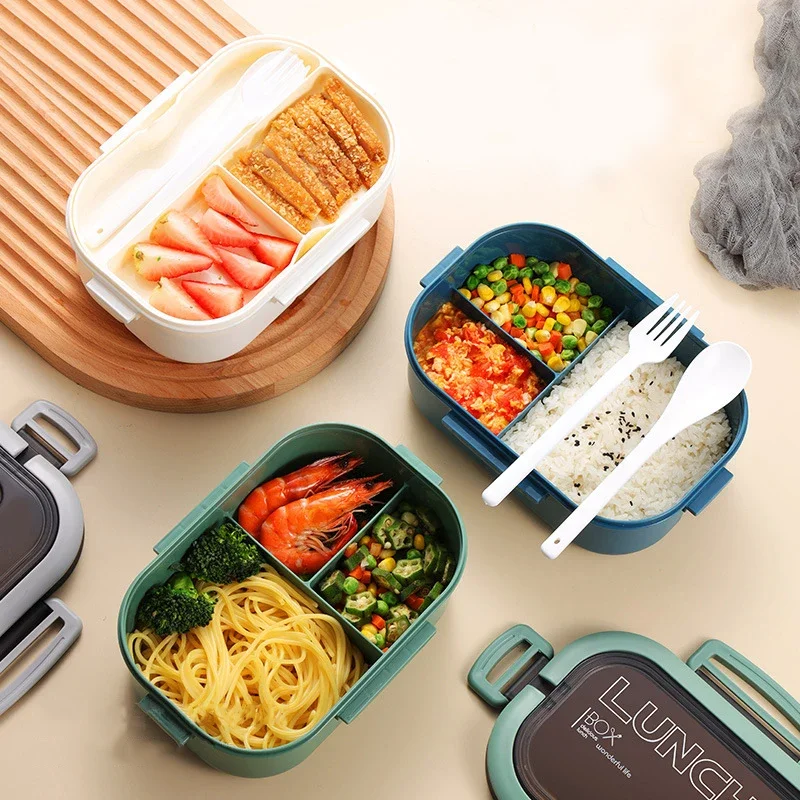 Hot Single Double-layer Lunch  - огляд і ціна Food Storage With Compartments