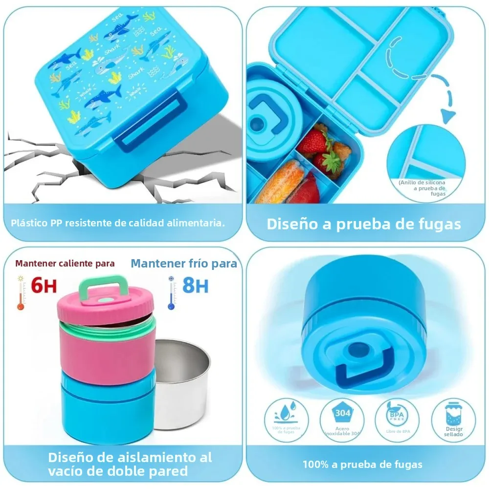 Kids 1700ml Bento Lunch Box Se - огляд і ціна Food Storage Containers Tupperware