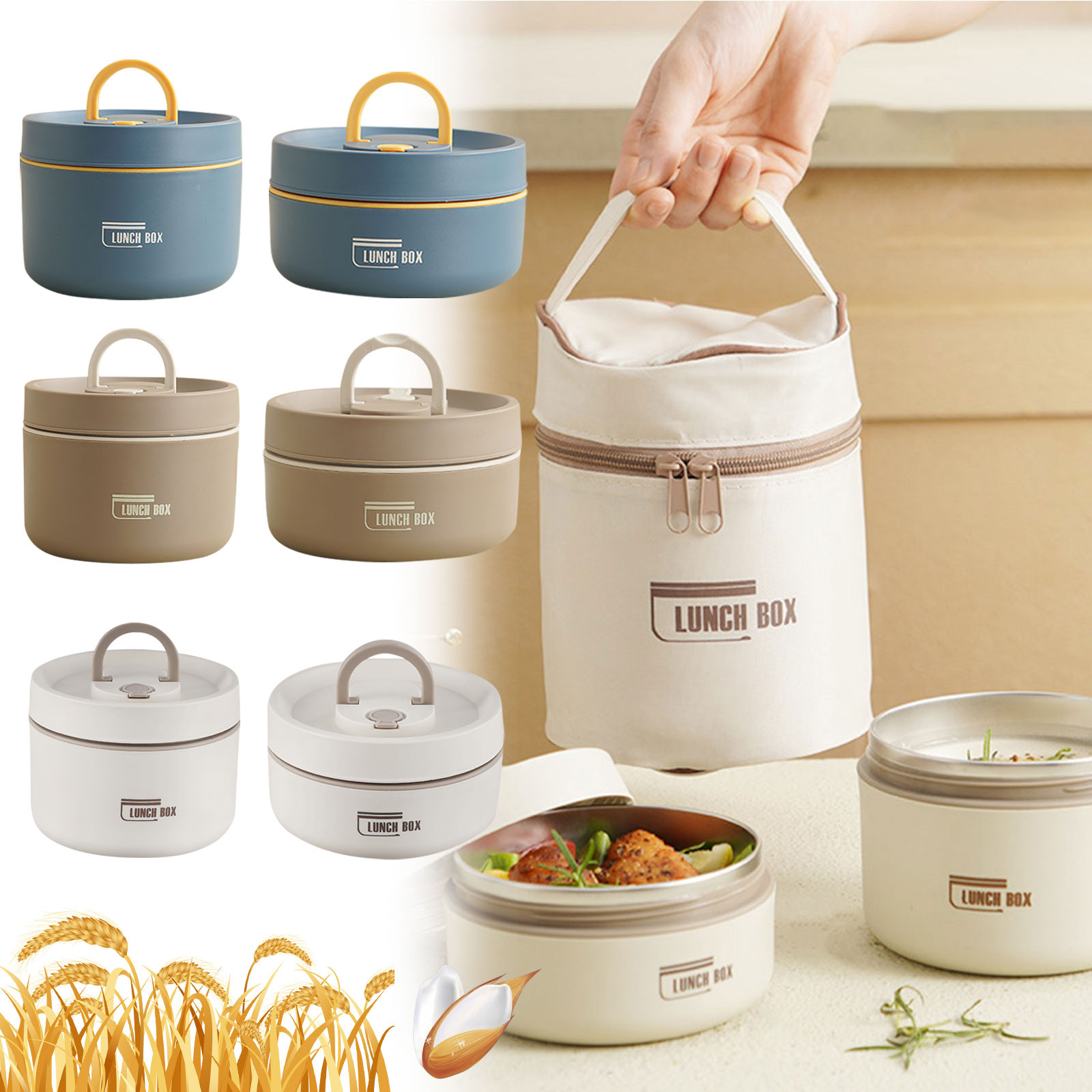 Thermal Lunch Box Stainless St - огляд і ціна Food Storage Box Stainless Steel