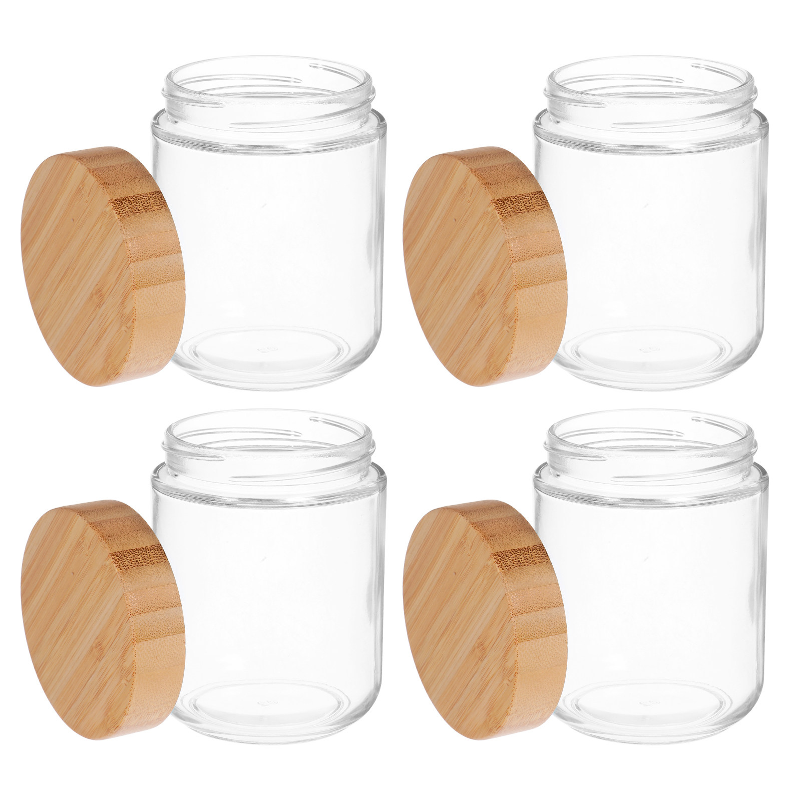4Pcs Glass Kitchen Storage Jar - огляд і ціна Food Storage Glass Containers