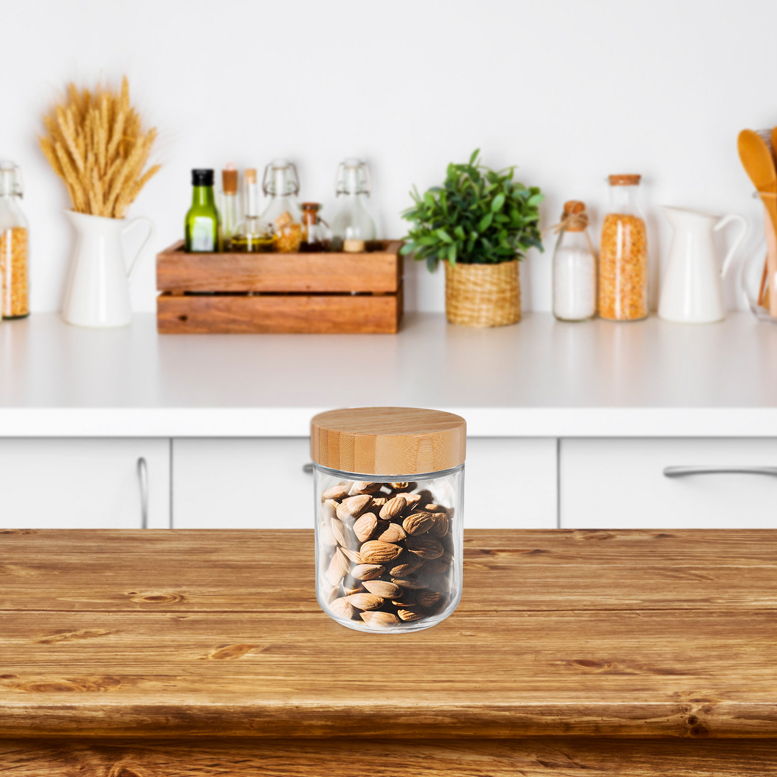 4Pcs Glass Kitchen Storage Jar - огляд і ціна Food Storage Glass Containers