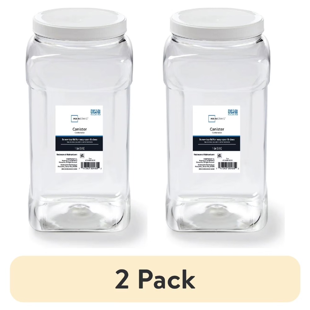 (2 Pack) Mainstays Clear Plast - огляд і ціна Food Storage Quart Containers